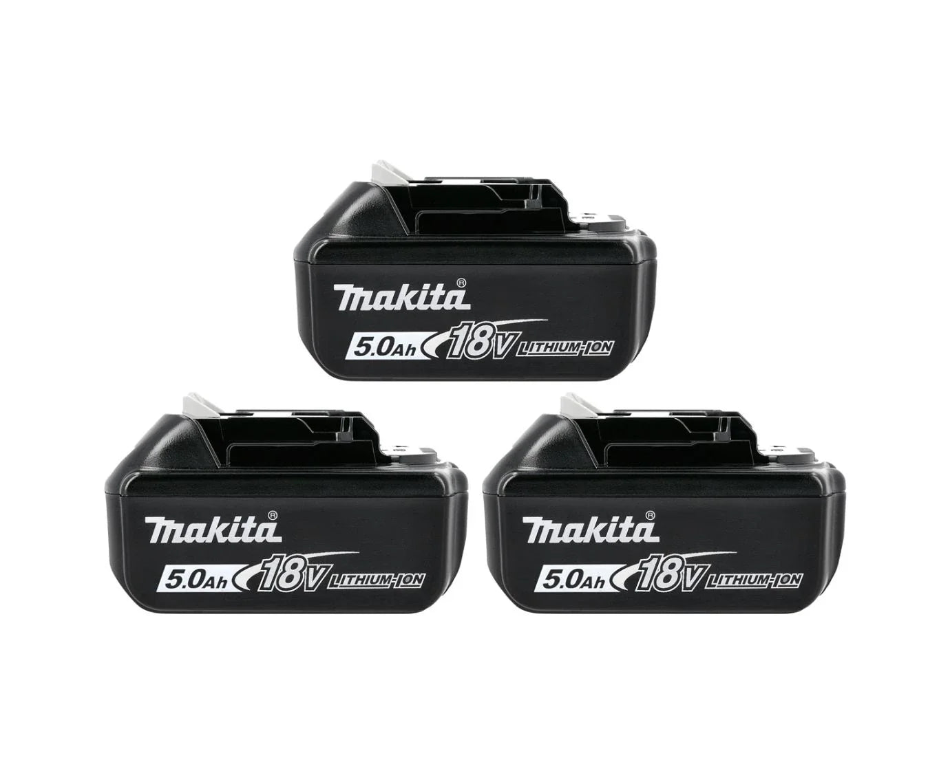 Makita BL1850 Battery Bundle – 3-Pack of 18V LXT 5.0Ah Li-Ion Cells